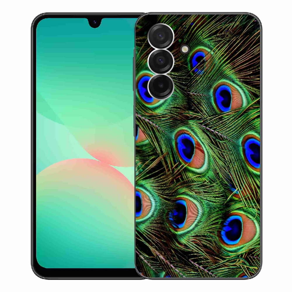 Gélový kryt mmCase na Samsung Galaxy A26 5G - pávie perie