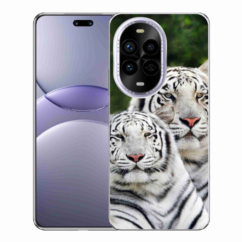 Gélový kryt mmCase na Huawei Nova 13 Pro 5G - bieli tigre