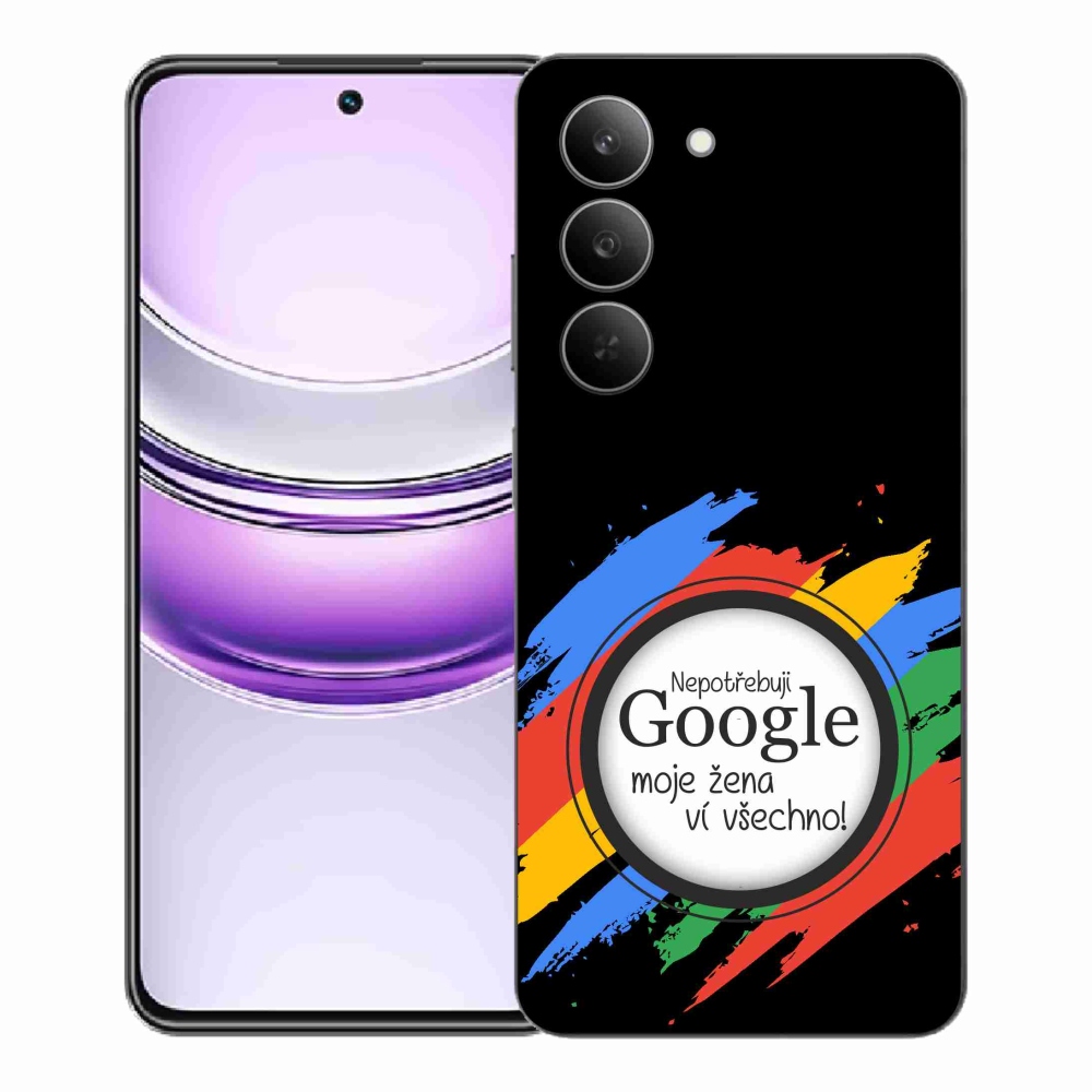 Gélový kryt mmCase na Realme 14x 5G - žena vie všetko čierne pozadie