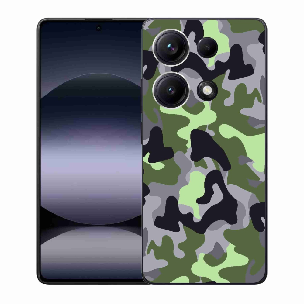Gélový kryt mmCase na Xiaomi Redmi Note 14S - maskáčový vzor 7