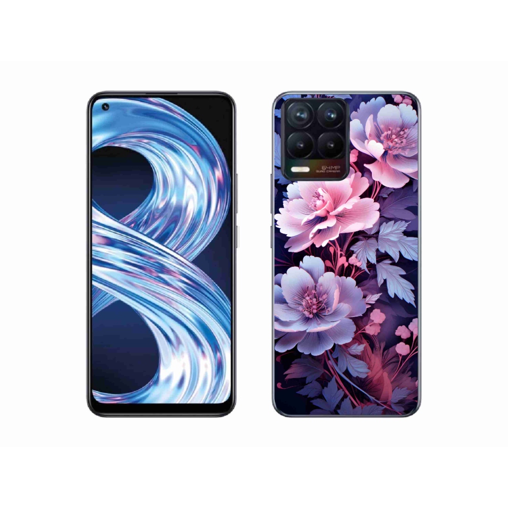 Gélový kryt mmCase na Realme 8 Pro - kvety 11