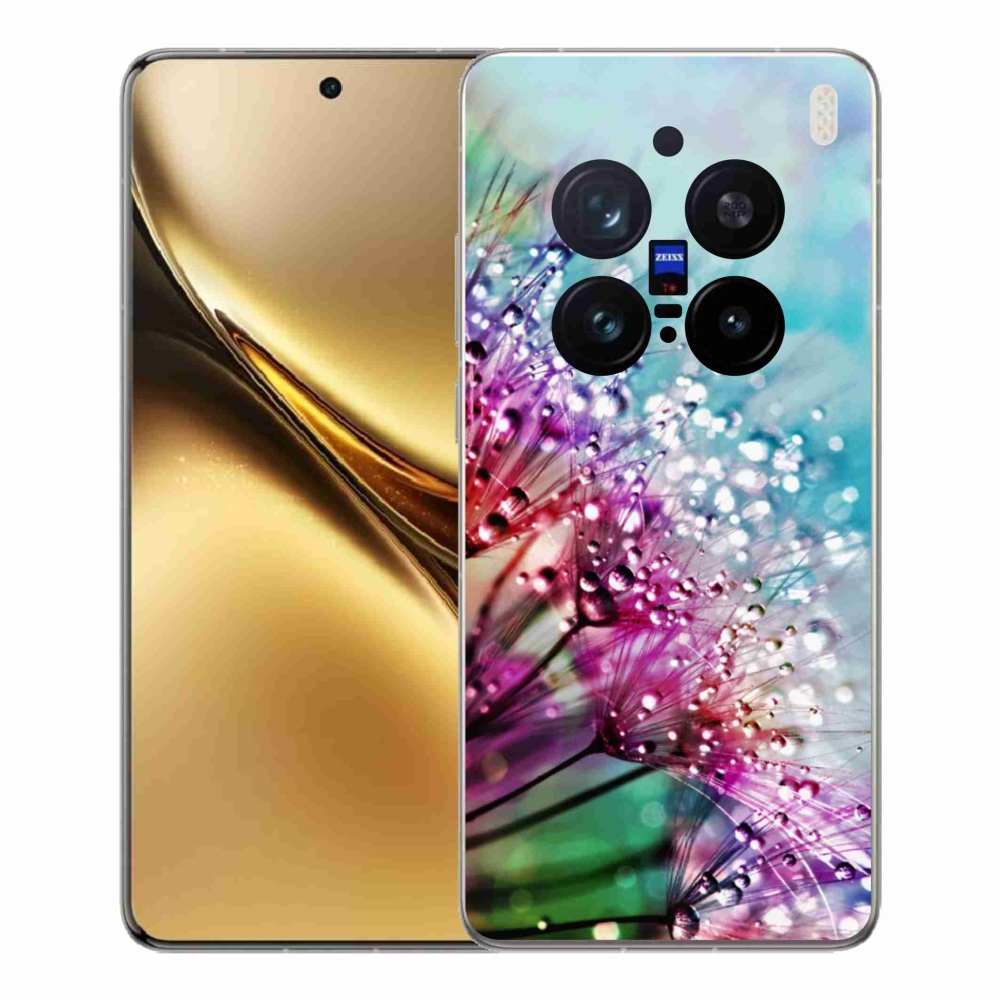Gélový kryt mmCase na Vivo X200 Pro 5G - farebné kvety