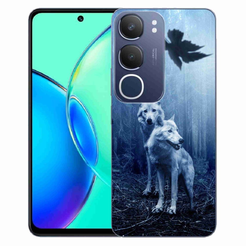 Gélový kryt mmCase na Vivo Y19s - vlci v lese