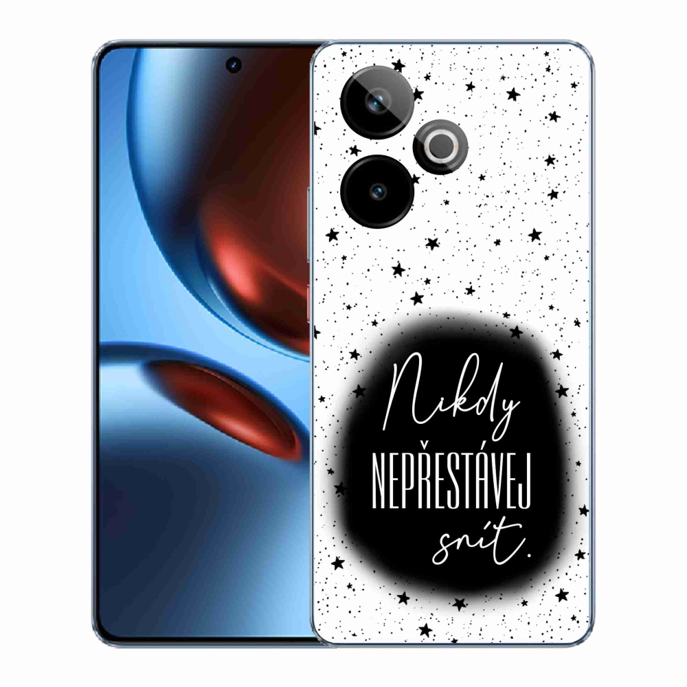 Gélový kryt mmCase na Realme GT 7 5G/GT 7T 5G - citát 1 čiernobiele pozadie