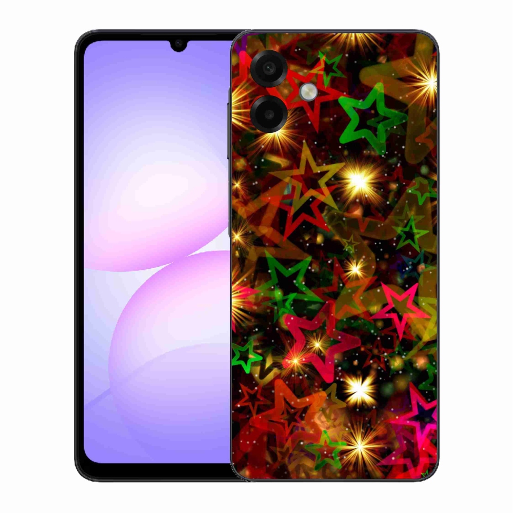 Gélový kryt mmCase na Samsung Galaxy A07 4G - farebné hviezdičky