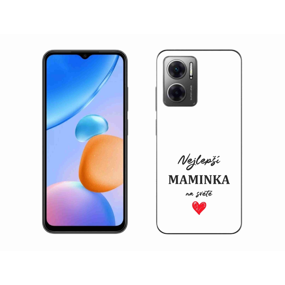 Gélový kryt mmCase na Xiaomi Redmi 10 5G - najlepšia mamička 1 biele pozadie