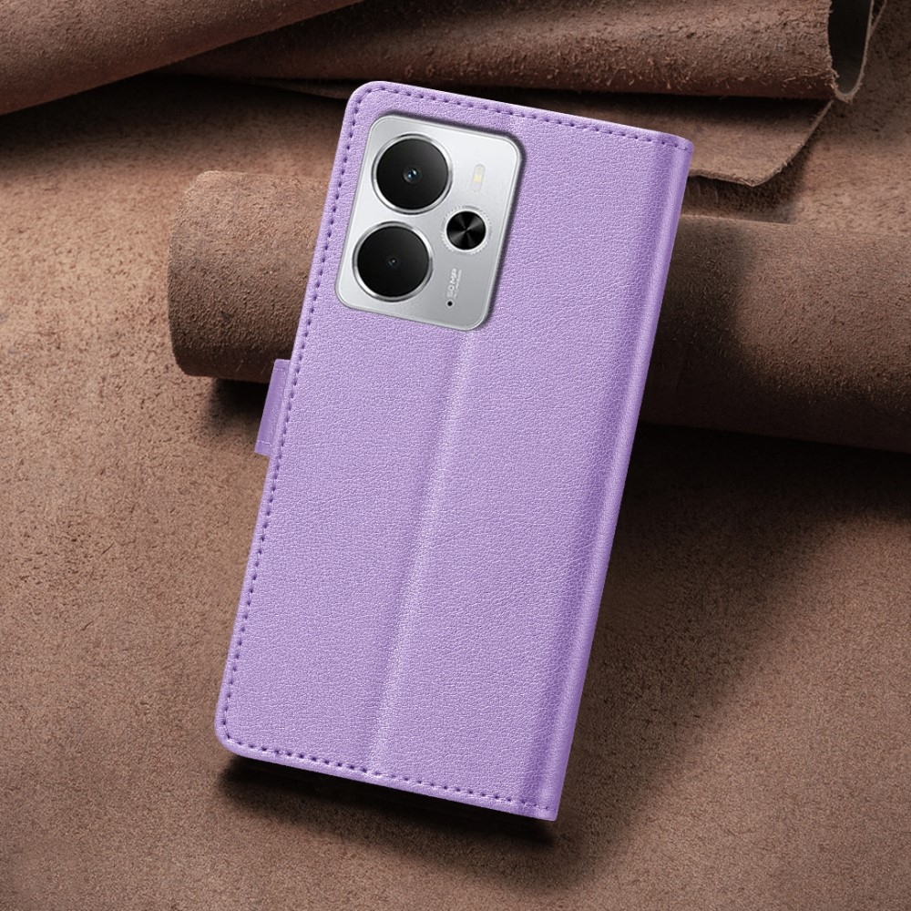 BINFEN knižkové puzdro na Realme 14 5G - fialové