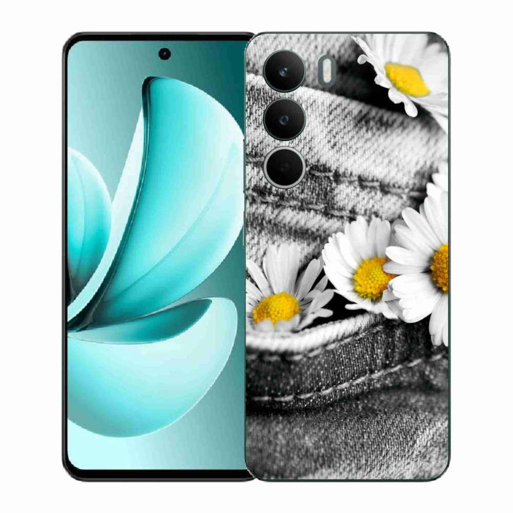 Gélový kryt mmCase na Realme C71 - margarétky