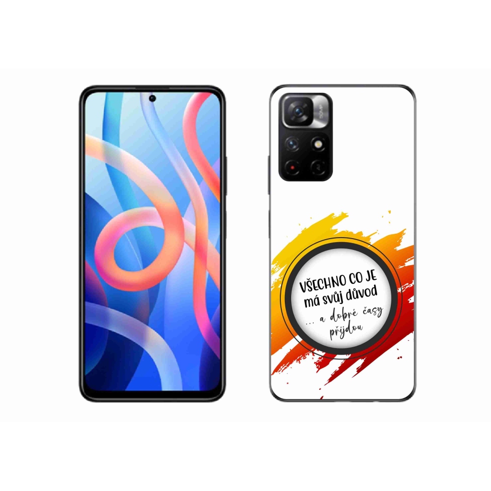 Gélový kryt mmCase na Xiaomi Redmi Note 11S 5G - citát 3 biele pozadie