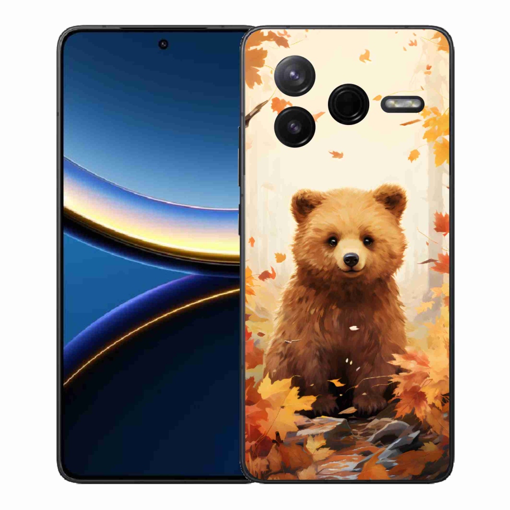 Gélový kryt mmCase na Xiaomi Poco F7 Pro - medveď v lese