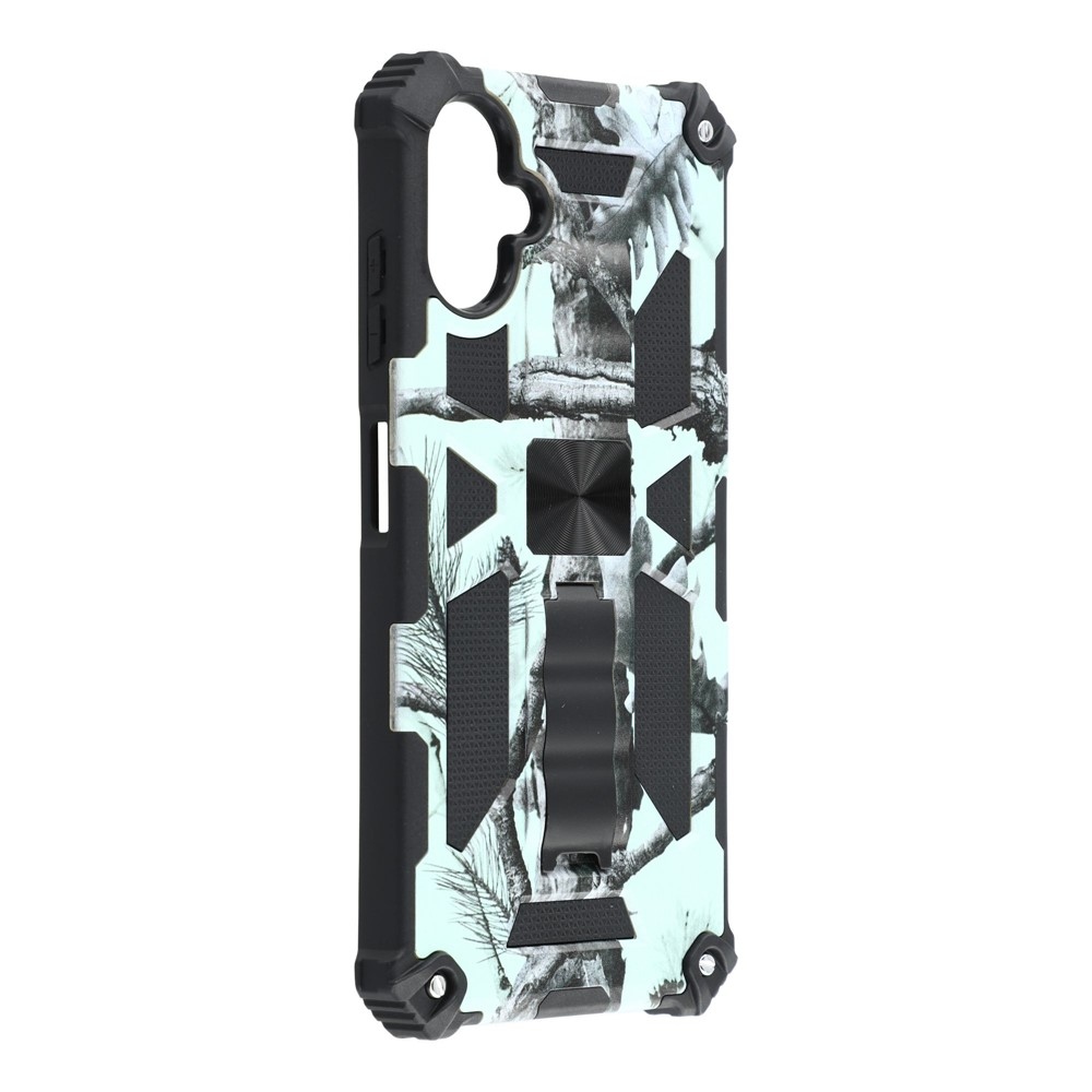 Camouflage odolný kryt na Samsung Galaxy A07 4G - svetlozelený