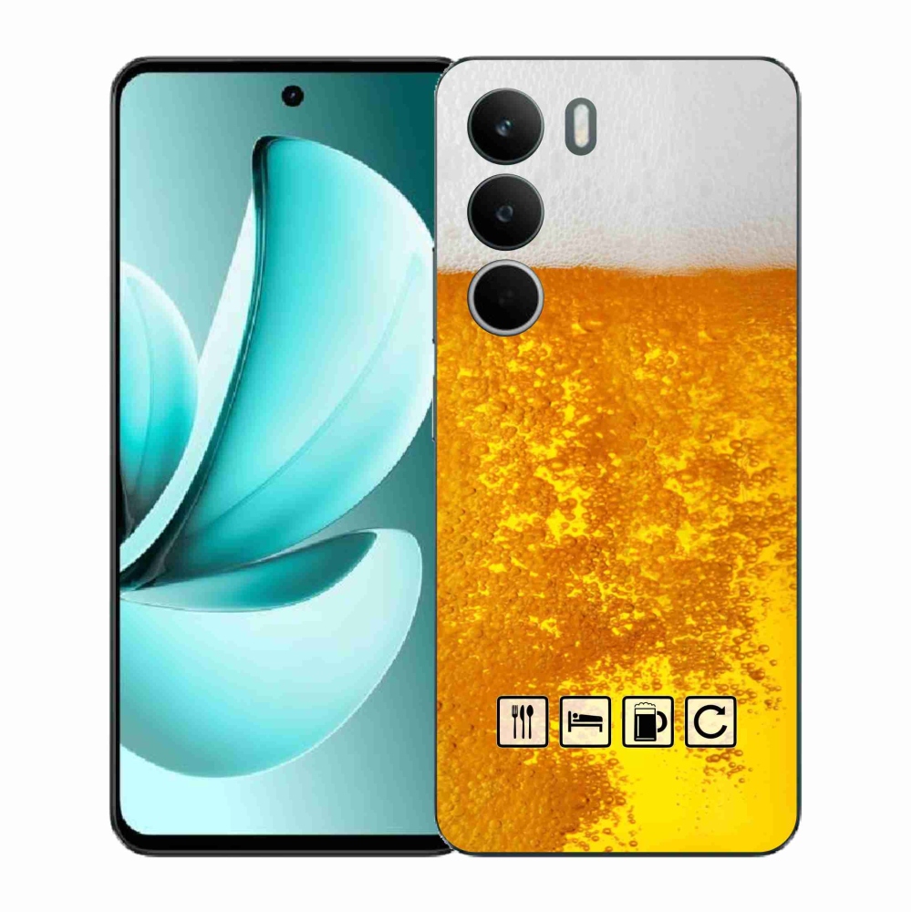 Gélový kryt mmCase na Realme C71 - pivný motív 3