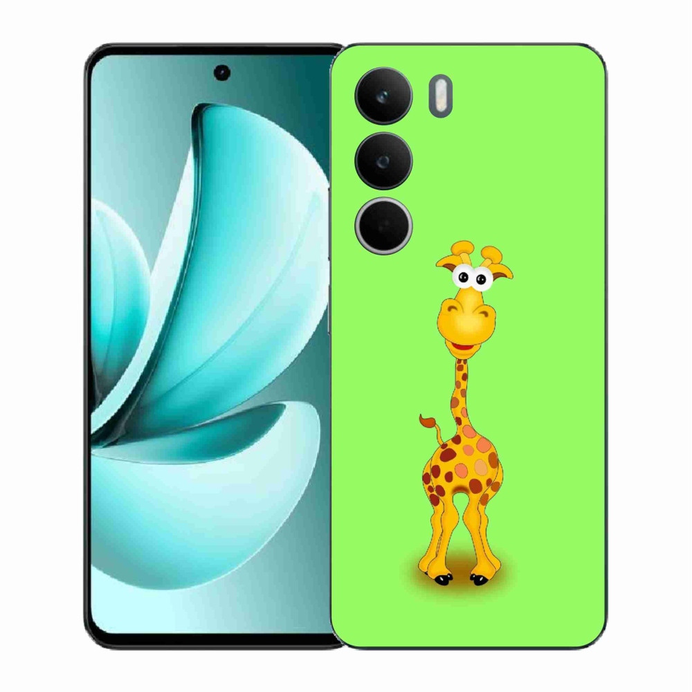 Gélový kryt mmCase na Realme C71 - kreslená žirafa