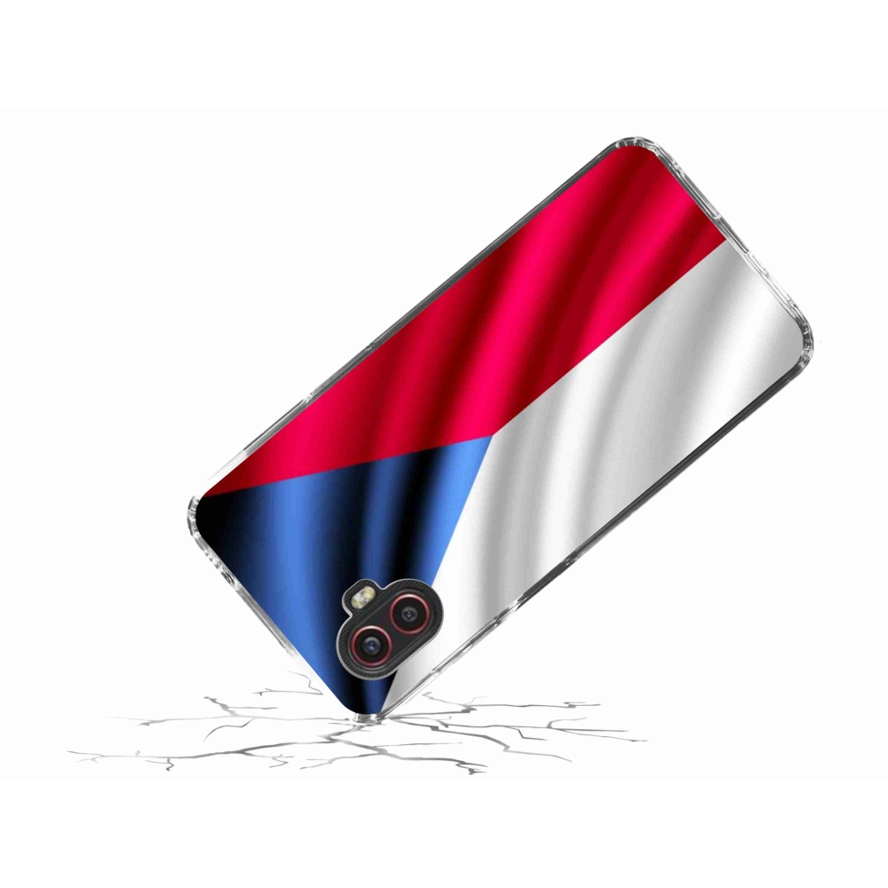 Gélový kryt mmCase na mobil Samsung Galaxy Xcover 6 Pro - česká vlajka