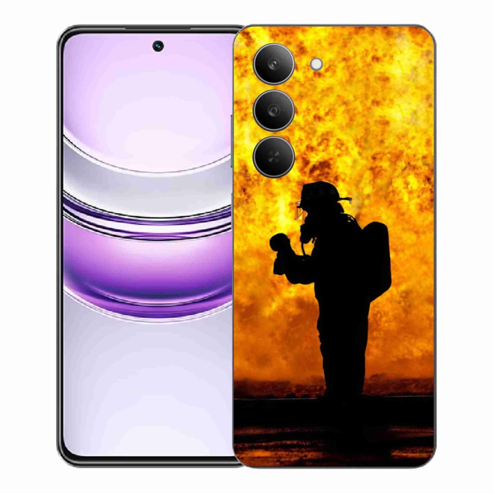 Gélový kryt mmCase na Realme 14x 5G - hasič