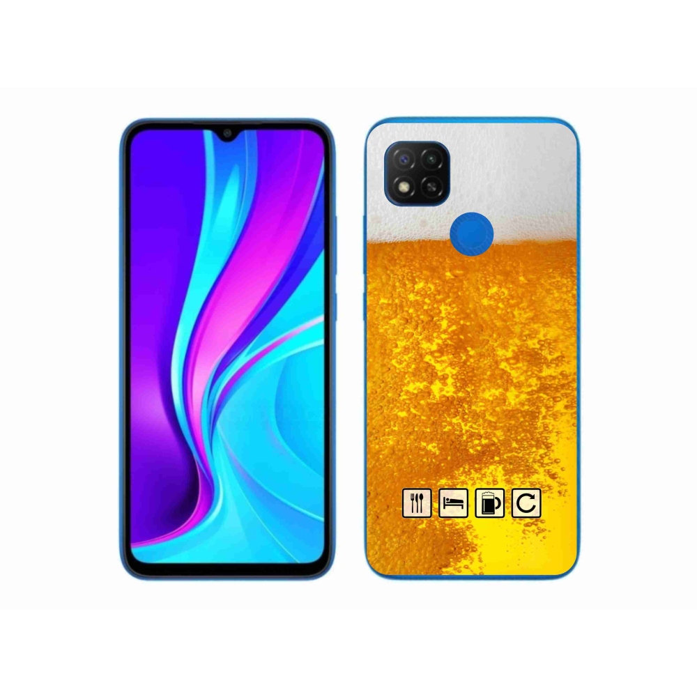 Gélový kryt mmCase na Xiaomi Redmi 9C - pivný motív 3