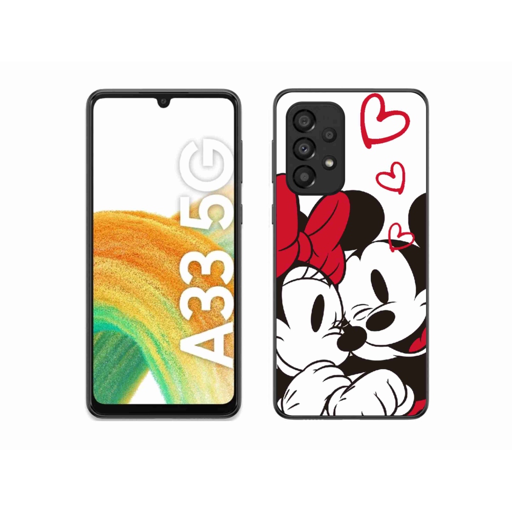 Gélový kryt mmCase na Samsung Galaxy A33 5G - mínnie a mickey