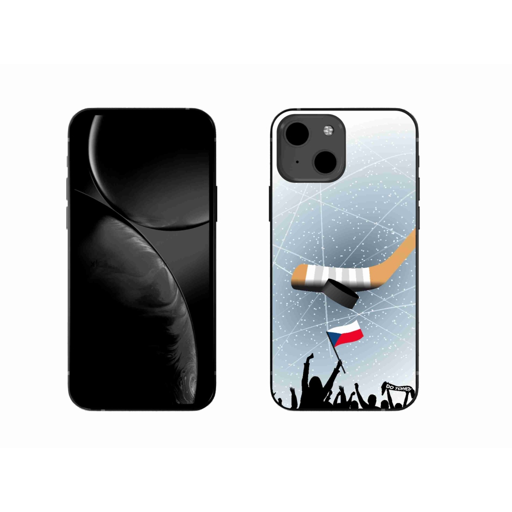 Gélový kryt mmCase na iPhone 13 6.1 - fanúšikovia hokeja