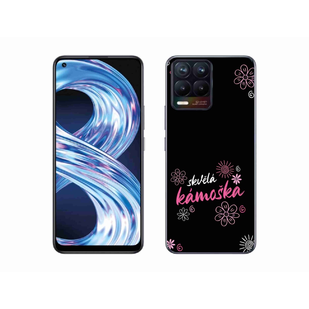 Gélový kryt mmCase na Realme 8 4G - skvelá kamoška čierne pozadie