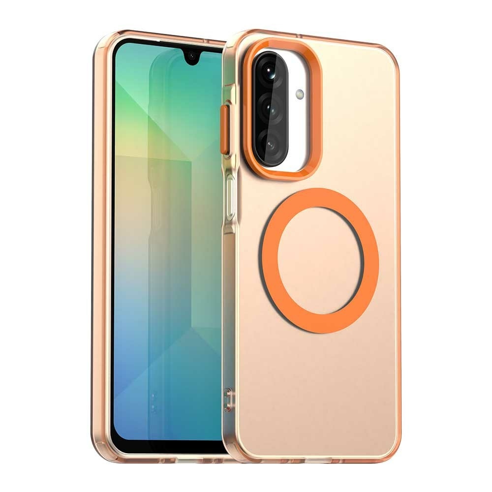 Candy gélový obal s MagSafe na Samsung Galaxy A17 5G - oranžový