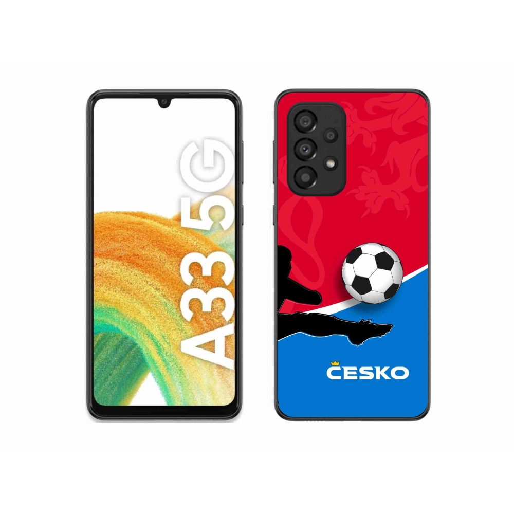 Gélový kryt mmCase na Samsung Galaxy A33 5G - futbal Česko 2