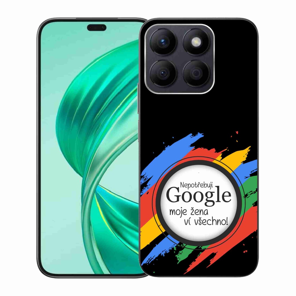 Gélový kryt mmCase na Honor X8b - žena vie všetko čierne pozadie