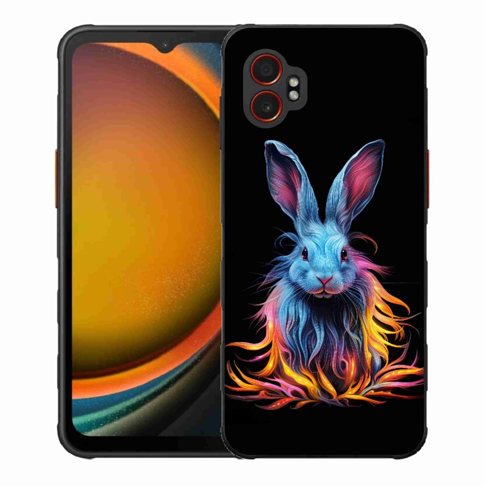 Gélový kryt mmCase na Samsung Galaxy Xcover 7 Pro - abstraktný zajac