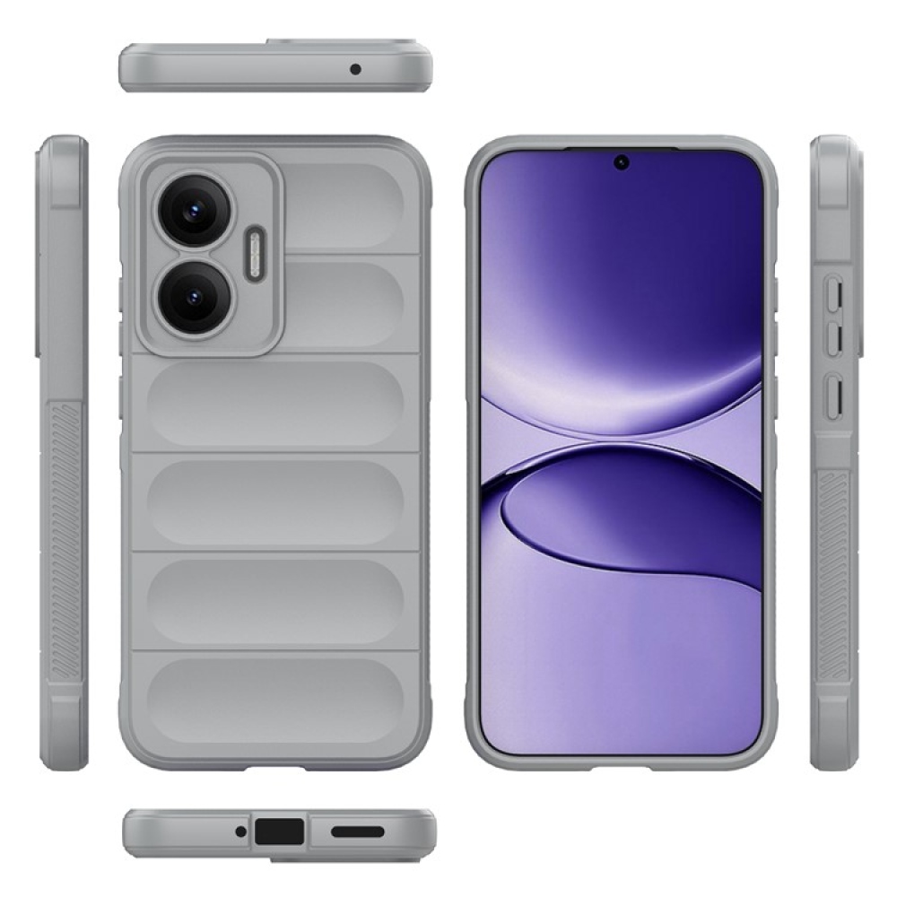 Rugg odolný gélový obal na Xiaomi Poco F7 5G - svetlosivý