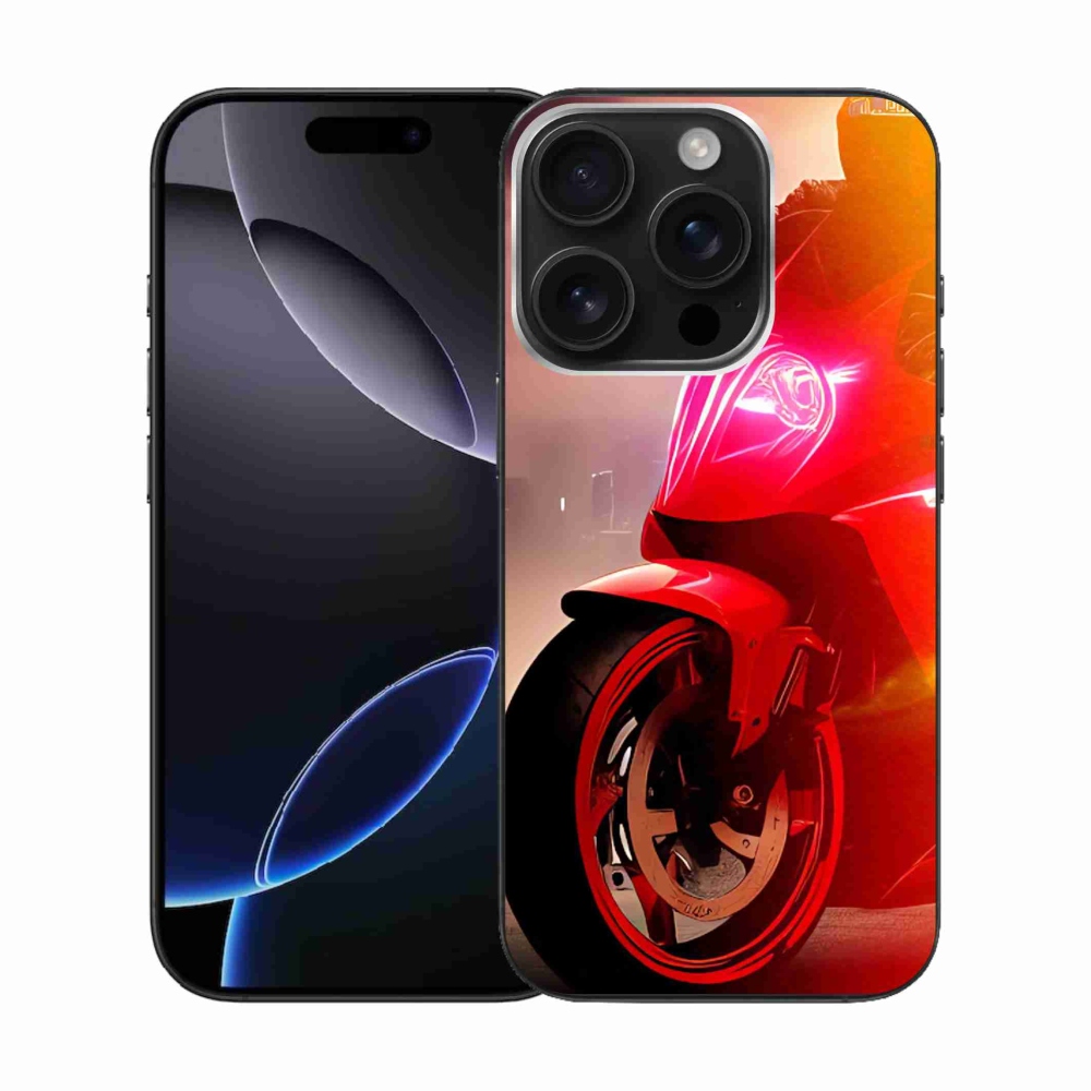 Gélový kryt mmCase na iPhone 16 Pro - motorka