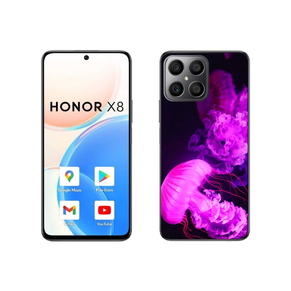 Gélový kryt mmCase na Honor X8 4G - medúza 1