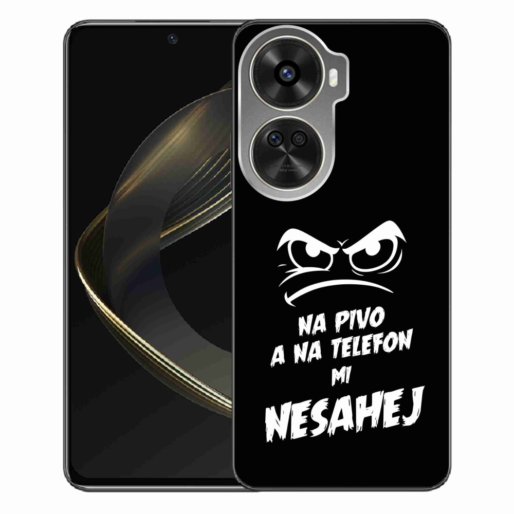 Gélový kryt mmCase na Huawei Nova 12 SE - pivný motív 2 čierne pozadie