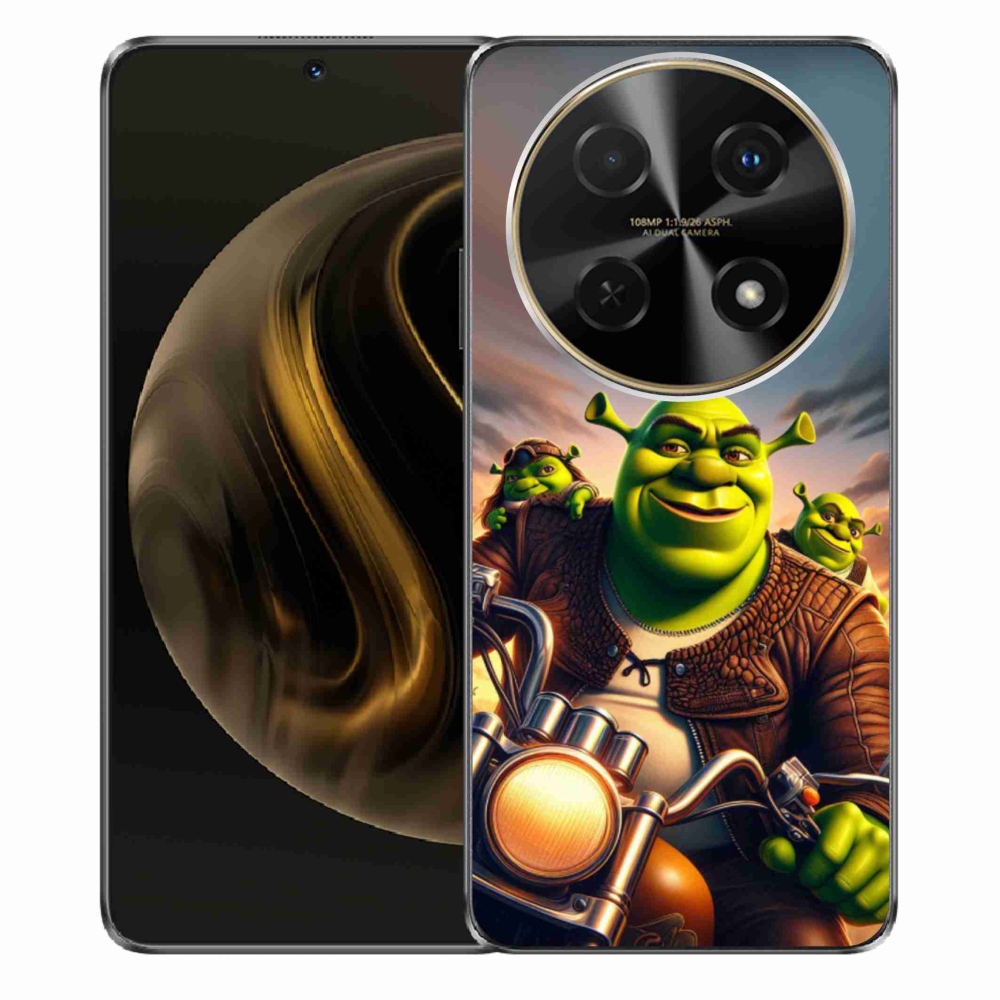 Gélový kryt mmCase na Huawei Nova 12i - shrek na motorke