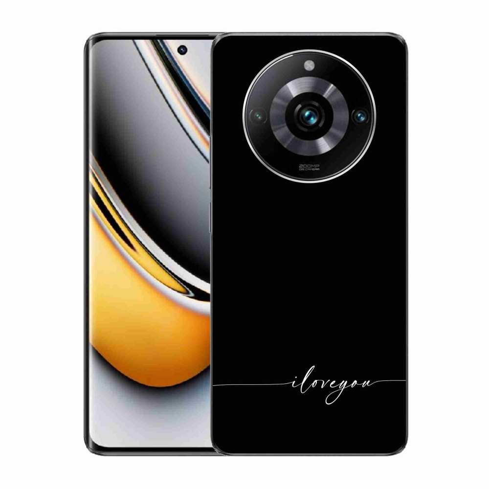 Gélový kryt mmCase na Realme 11 Pro/11 Pro+ - I love you čierne pozadie