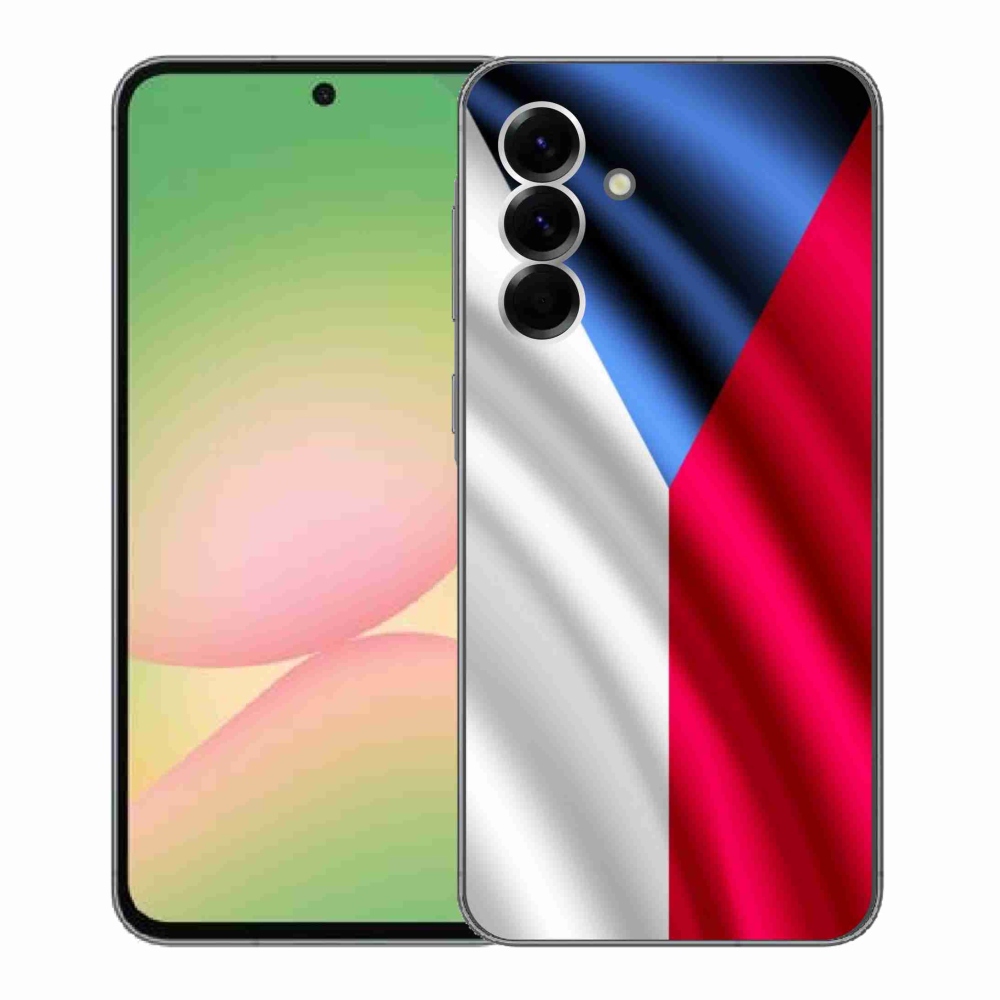 Gélový kryt mmCase na Samsung Galaxy A56 5G - česká vlajka