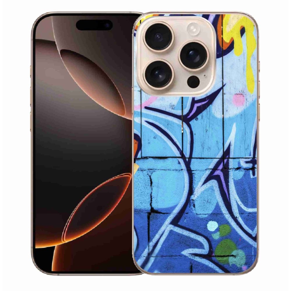 Gélový kryt mmCase na iPhone 16 Pro Max - graffiti