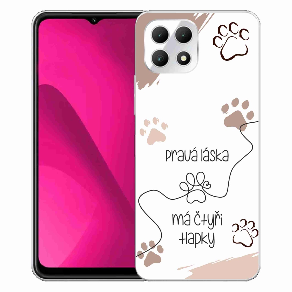 Gélový kryt mmCase na T-Mobile T Phone 2 - psí motív 1 biele pozadie