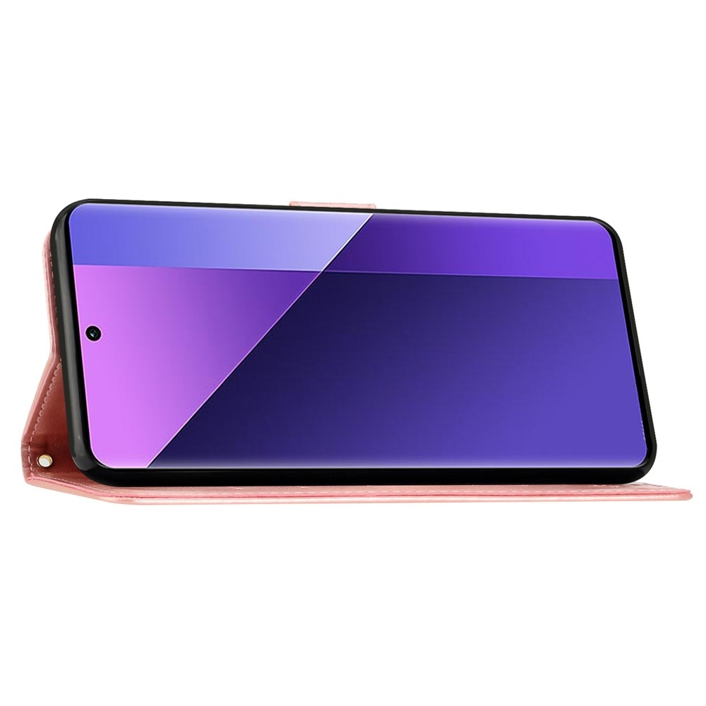 Flowers knižkové púzdro na Motorola Moto G85 5G - ružovozlaté