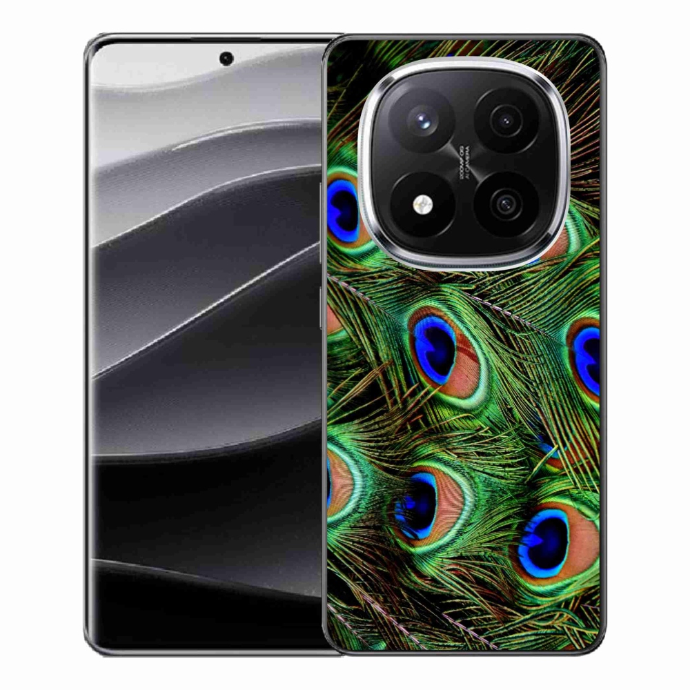 Gélový kryt mmCase na Xiaomi Redmi Note 14 Pro+ 5G - pávie perie