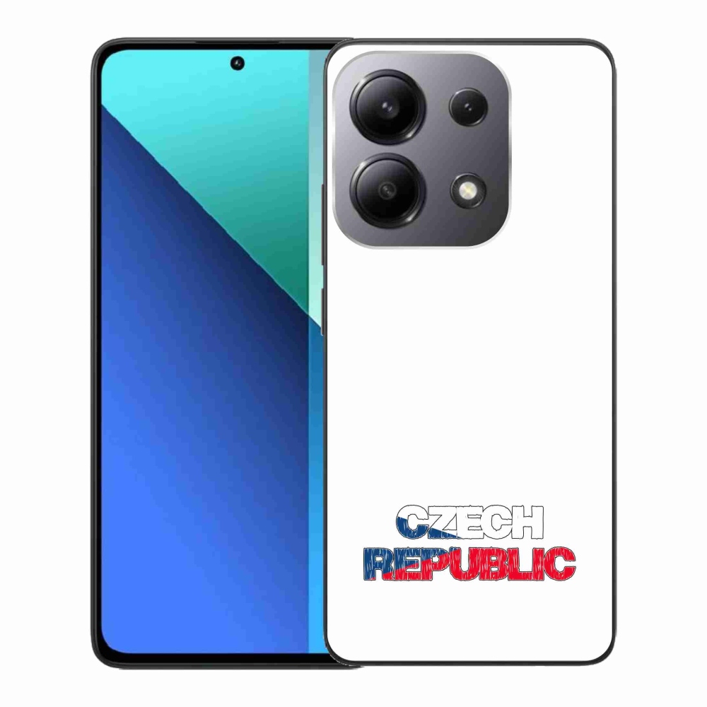 Gélový kryt mmCase na Xiaomi Redmi Note 13 - Czech Republic biele pozadie