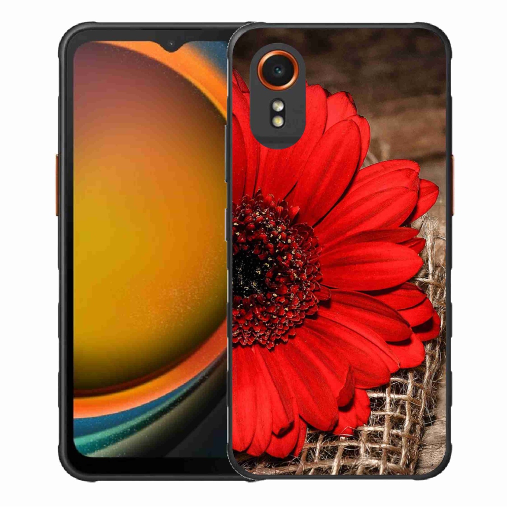 Gélový kryt mmCase na Samsung Galaxy Xcover 7 - gerbera