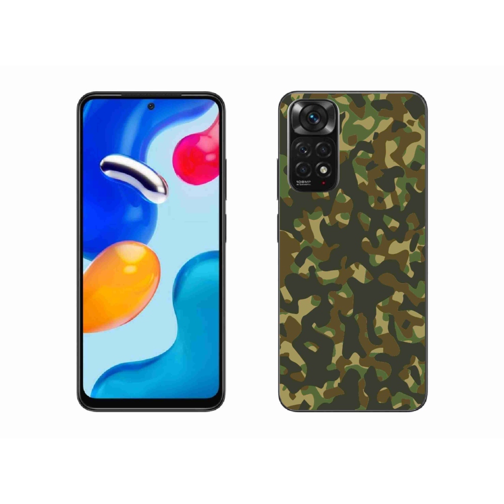 Gélový kryt mmCase na Xiaomi Redmi Note 11 4G - maskáčový vzor 1