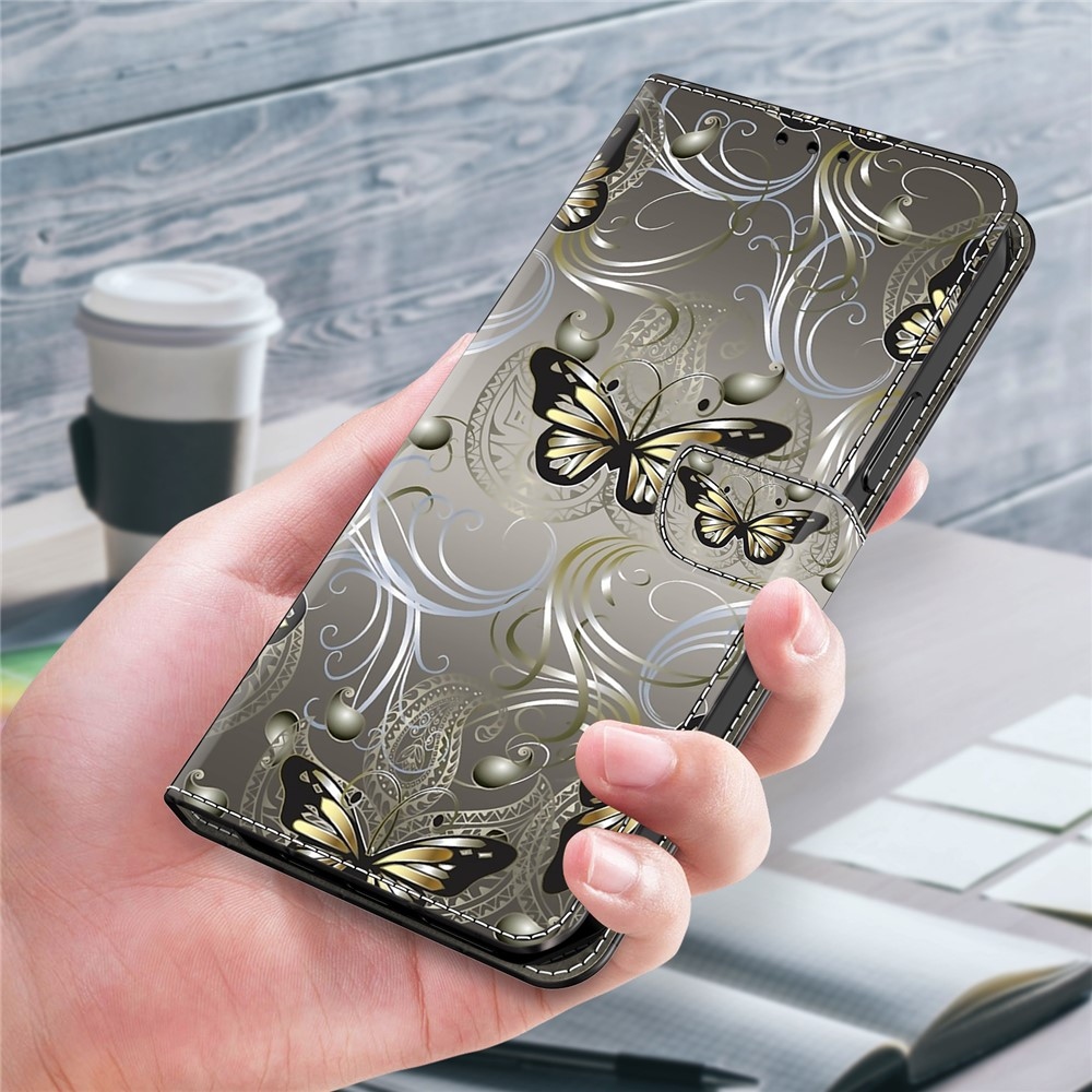 Firmly knižkové púzdro na Samsung Galaxy A17 5G/A26 5G - motýle s čipkami