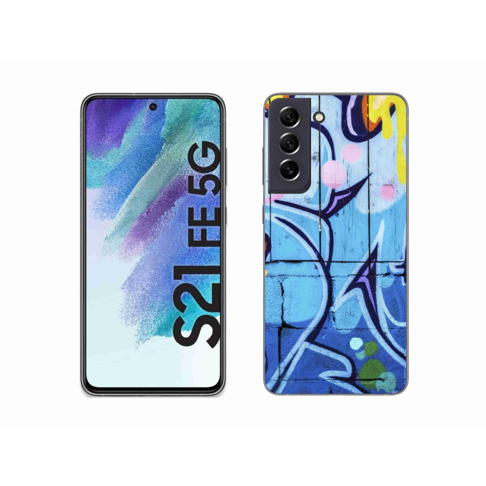 Gélový kryt mmCase na Samsung Galaxy S21 FE 5G - graffiti