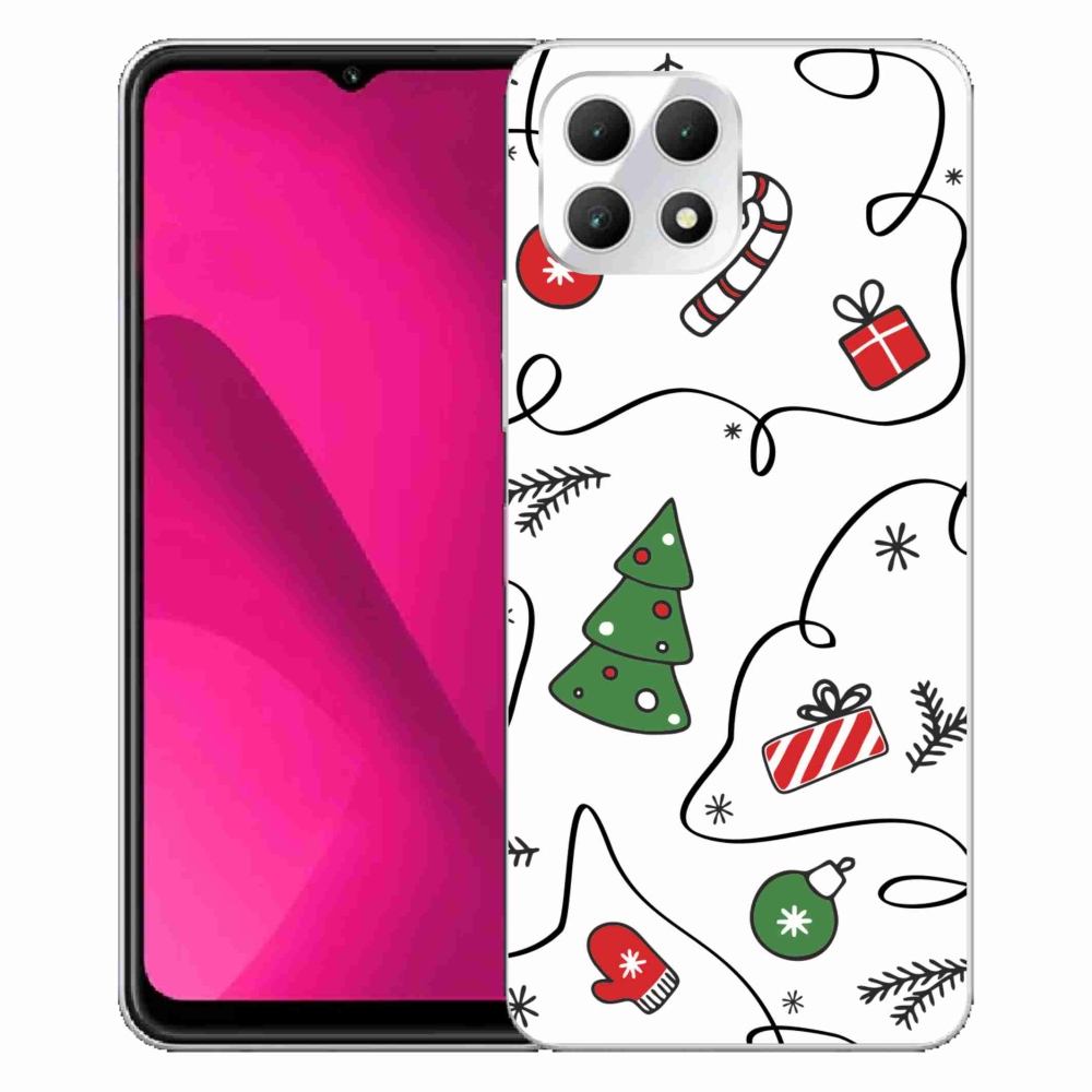 Gélový kryt mmCase na T-Mobile T Phone 2 - vianočné motívy