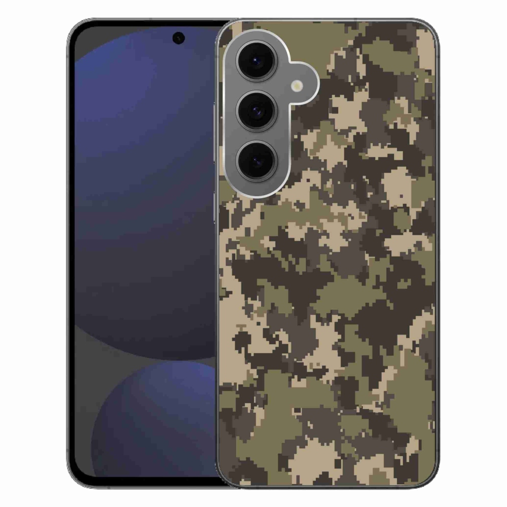 Gélový kryt mmCase na Samsung Galaxy S24 FE - maskáčový vzor 12