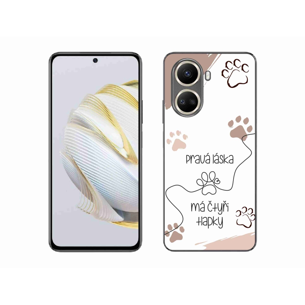 Gélový kryt mmCase na Huawei Nova 10 SE - psí motív 1 biele pozadie