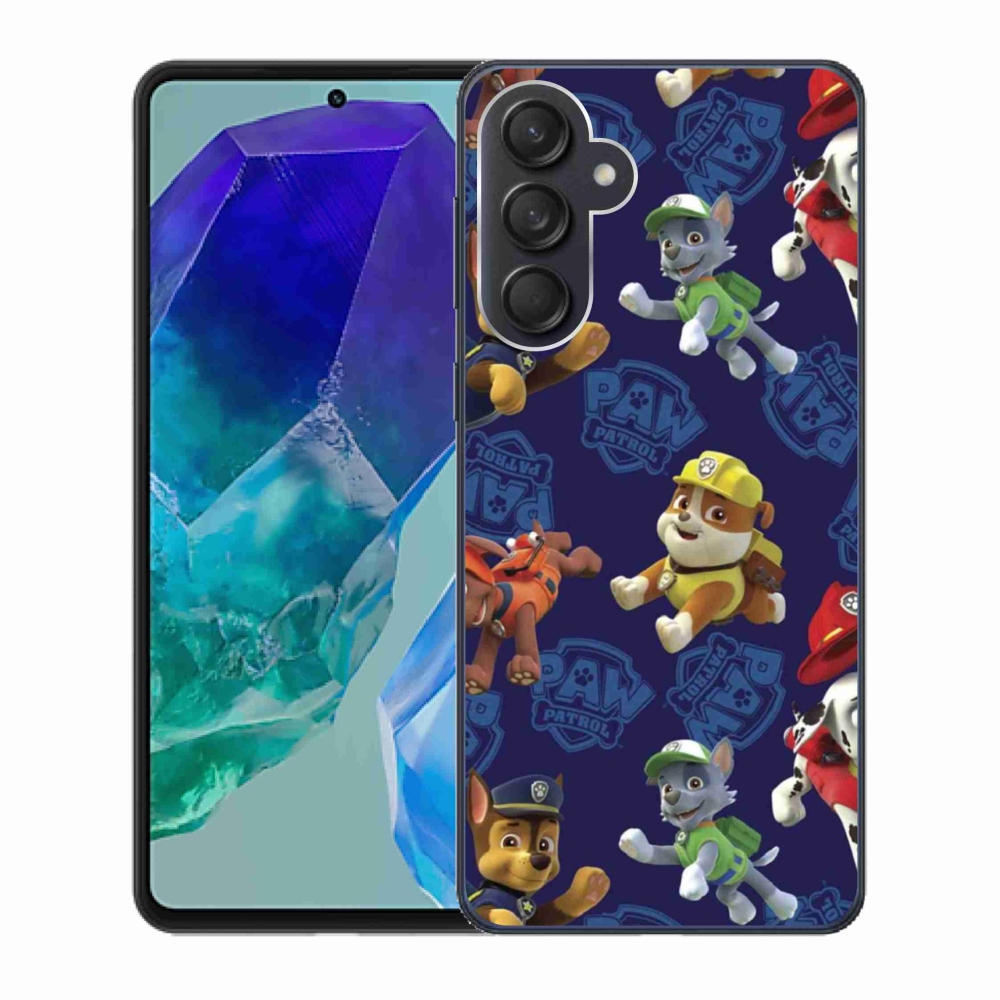 Gélový kryt mmCase na Samsung Galaxy M55 5G - labková patrola 1