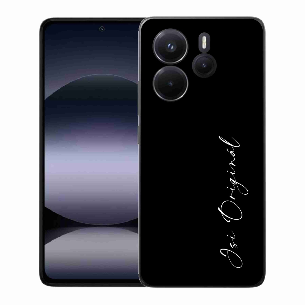 Gélový kryt mmCase na Xiaomi Redmi Note 14 - si originál čierne pozadie