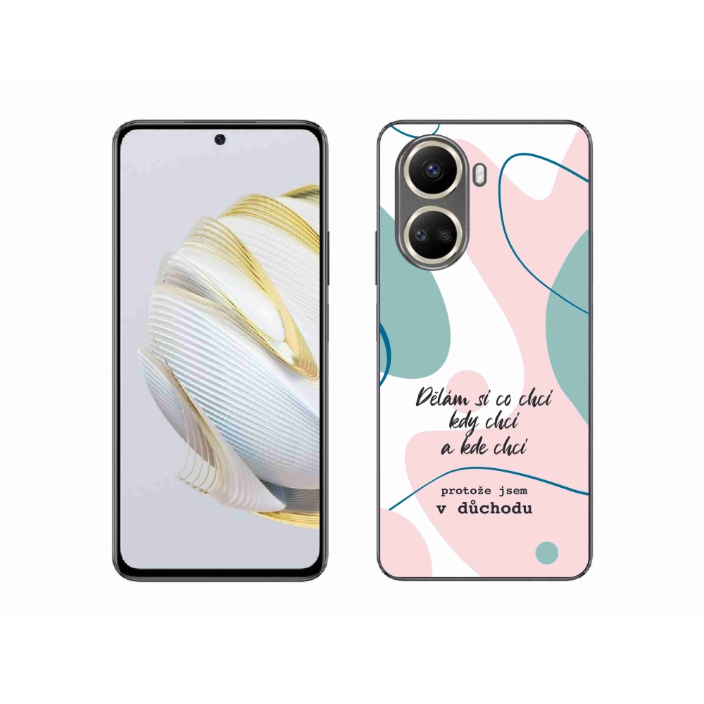 Gélový kryt mmCase na Huawei Nova 10 SE - vtipný text 10 biele pozadie