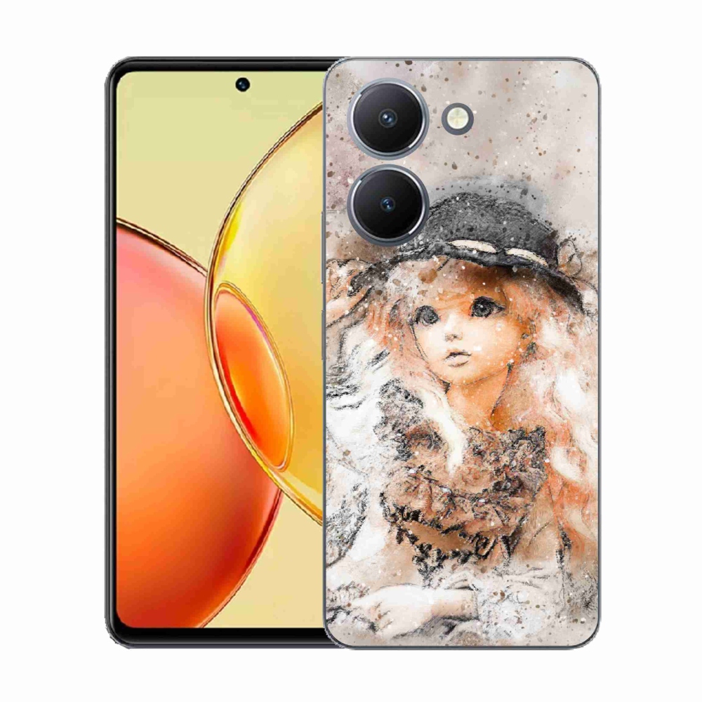 Gélový kryt mmCase na Vivo Y36 - dievčatko s klobúkom